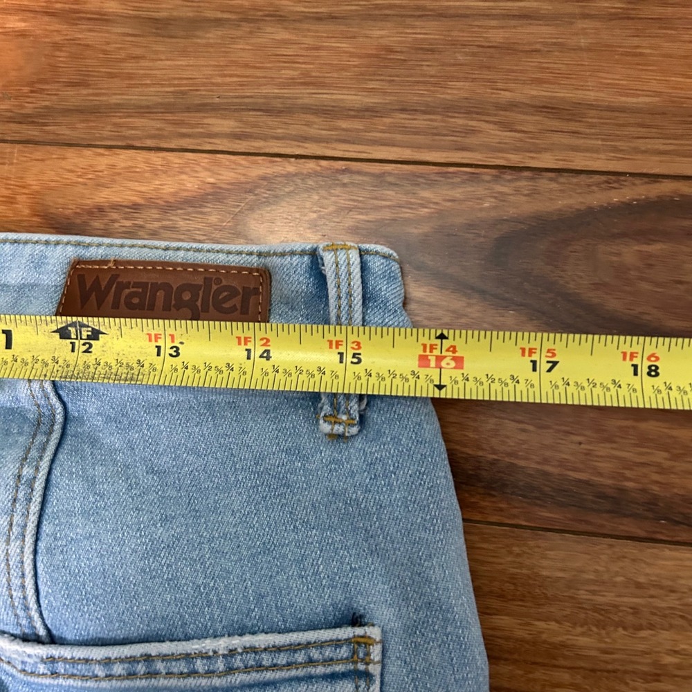 Wrangler Seamed Bootcut Jeans Light Wash High Rise Denim 12 western 112325080 - Picture 7 of 12
